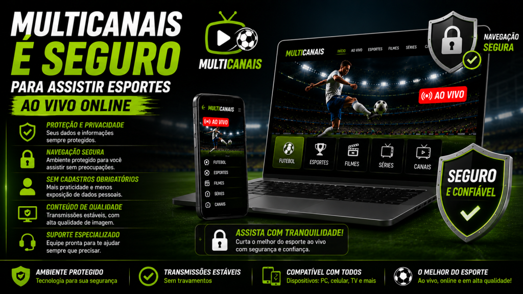 Multicanais é Seguro Para Assistir Esportes Ao Vivo Online